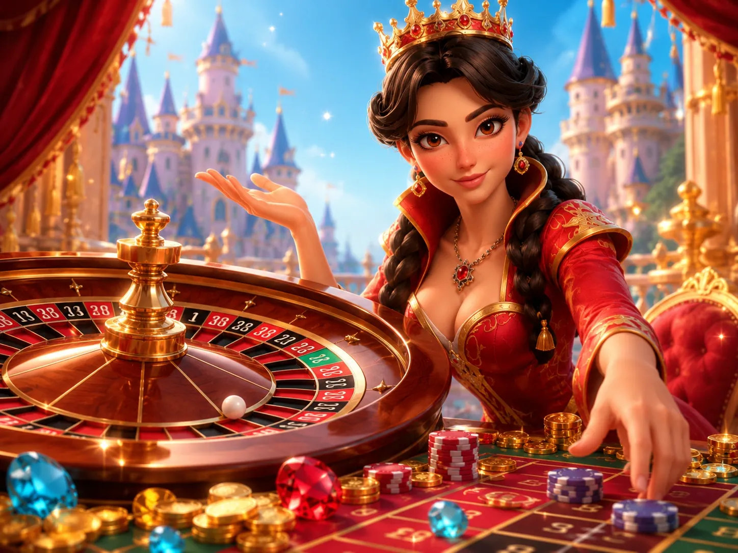 Luxury Roulette Palace Casino With Royal